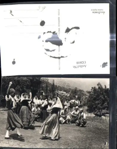 132610,Foto Ak Mallorca Bailes tipicos Spanien Volkstanz Tracht