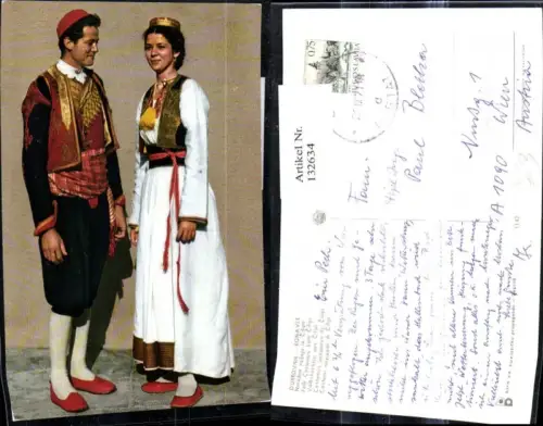 132634,Tracht Volkstracht aus Cilipi Kroatien
