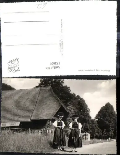 132650,Foto Ak Tracht Kirnbacher u. Gutachtaler Tracht Schwarzwald