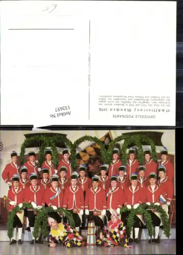 132657,Tracht Schäfflertanz München 1970 Gruppenbild Tanzgruppe