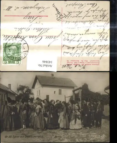 143846,Trachten Typen a. Oberösterreich Braunauer Tracht
