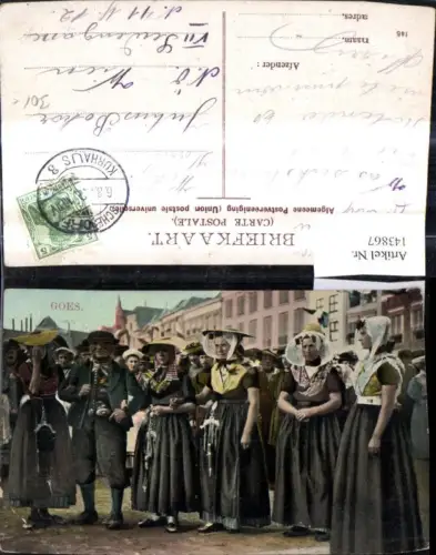 143867,Tracht Frauen Männer Goes Niederlande