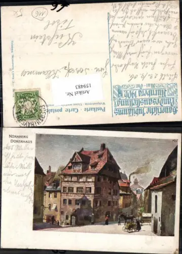 159483,Nürnberg Dürerhaus Bayerische Jubiläums Ausstellung Landesausstellung 1906