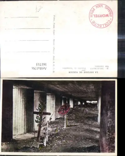161715,La Defense de Verdun Tod Gräber Thiaumont Tranchee des bainonettes vue interieure