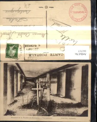 161717,La Defense de Verdun Tod Gräber Thiaumont Tranchee des bainonettes vue interieure