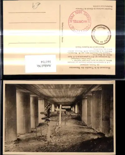 161734,La Defense de Verdun Tod Gräber Thiaumont Tranchee des bainonettes vue interieure