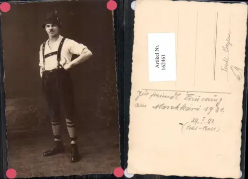 162461,FotoAK Mann in Tiroler Tracht Trachten Hut Knickerbocker