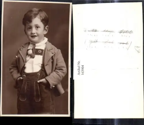 163904,Foto Ak Bub Junge Tracht