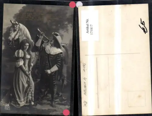 171817,Märchen Trompeter v. Säckingen Trompete Behüt dich Gott Foto Ak Schauspieler