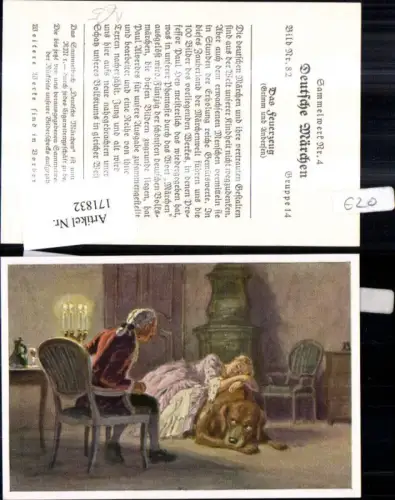 171832,Deutsche Märchen Sammelbild Paul Hey Das Feuerzeug v. Grimm u. Andersen