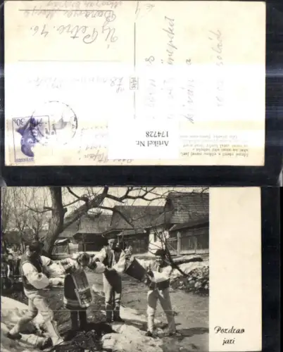 174728,Tracht Männer u. Frau Tschechien