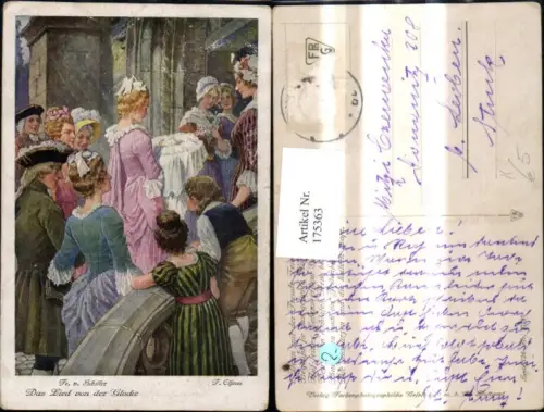 175363,Künstler Ak F. Elßner Fr. v. Schiller Das Lied v. d. Glocke Märchen Sagen