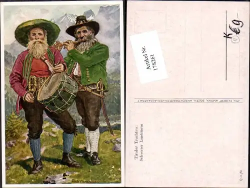178261,Künstler AK Paula Hornsteiner Tiefenthaler Schwaz Schwazer Landsturm