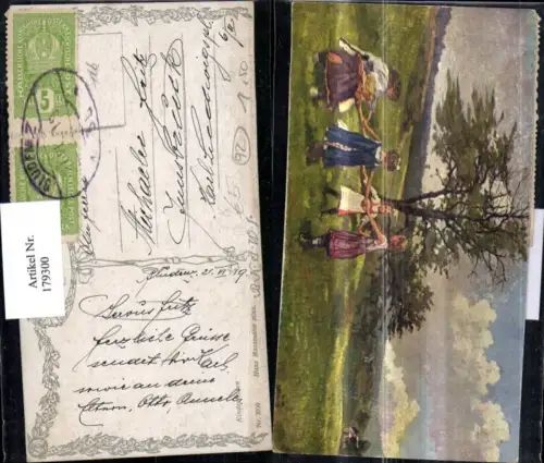 179300,Künstler Ak Hans Massmann Kinder Kinderreigen Tanz