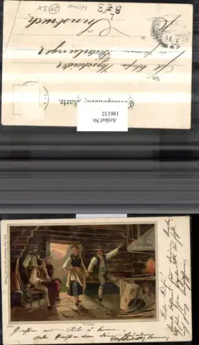 186132,Litho AK Tiroler Volkstrachten Tracht Trachten