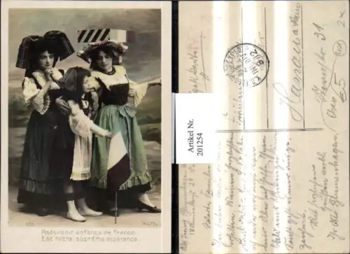 201254,Französische Trachten Tracht Frankreich