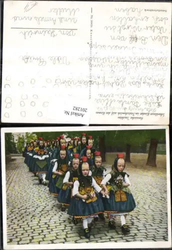201282,Hessische Trachten Tracht Deutschland Schwälmer Kinder im Festschmuck auf d. Kirmes