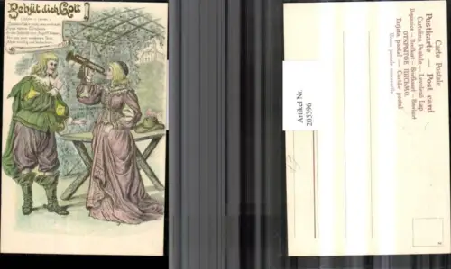 205396,Präge AK Märchen Trompeter von Säckingen „Behüt dich Gott“ Lehren u. Lernen Trompete Frau m. Kleid