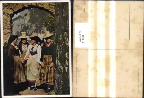 217491,Tracht Trachtengruppe Ebensee Frauen pub F. E. Brandt 6499