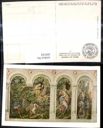 289242,Künstler Ak Moritz von Schwind Sieben Raben u. d. treuen Schwester Märchen