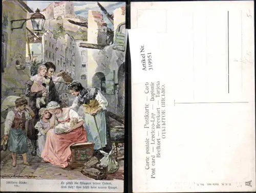 319951,Künstler Ak Hans Kaufmann Schillers Glocke VII Märchen Sagen pub Theo Stroefer 643/7