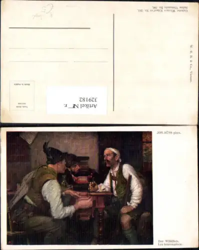 329182,Künstler Ak Josef Süss Der Wilddieb Jäger Jagd