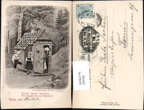 329342,Künstler Ak E. Humperdinck Hänsel u. Gretel Märchen
