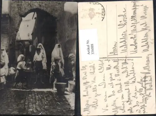 336088,Volkstypen Alger Algerien Cashab ru N Fissa Straßenszene