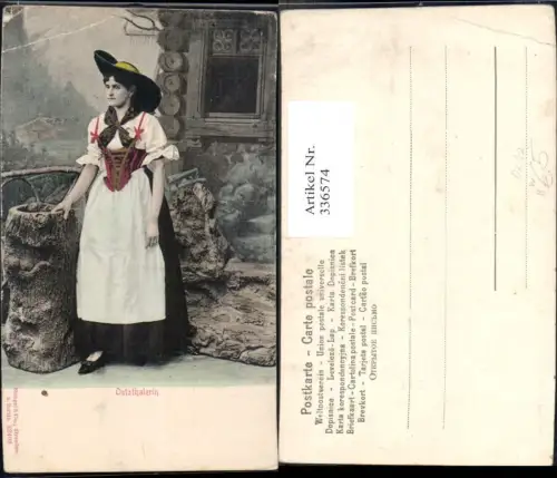 336574,Frau i. Ötztaler Tracht Oetzthalerin Oetz