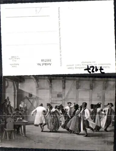 355710,Künstler Ak R. Vormschlag Trachten Deutschland Schaumburg-Lippe Volkstracht Tanzen Achttourige