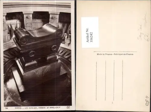 356242,Tod Paris Hotel des Invalides Tombeau de Napoleon I Gruft Sarg Napoleon