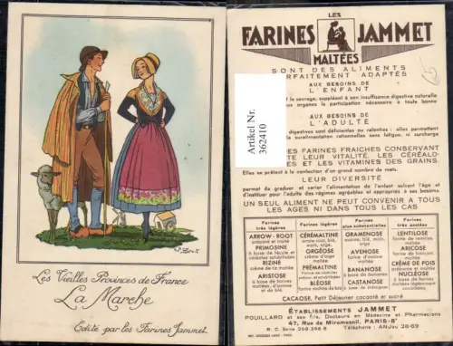 362410,Künstler Ak Jean Droit Les Vieilles Provinces de France La Marche Paar Hirte Trachten Frankreich