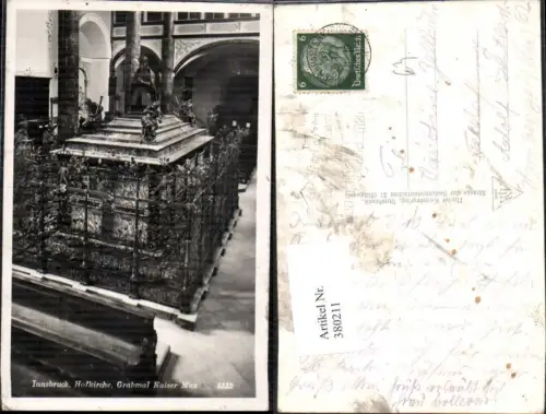 380211,Tod Innsbruck Hofkirche Grabmal Kaiser Max Adel