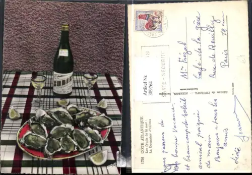 389764,Essen Trinken Cote Atlantique Les fruits de la mer La Douzaine d huitres Wein Muscheln Meeresfrüchte