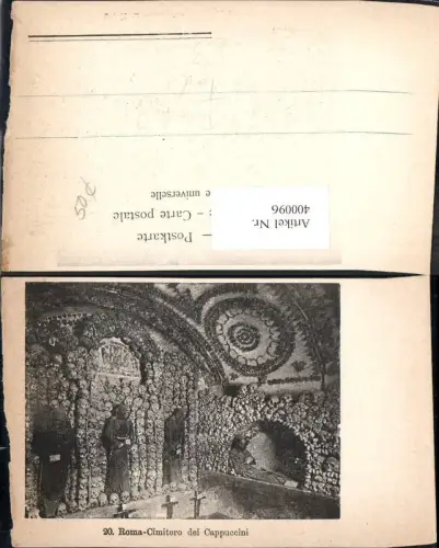 400096,Roma Rom Cimitero d Cappucini Gruft Totenköpfe Tote Mönche Skelett Tod