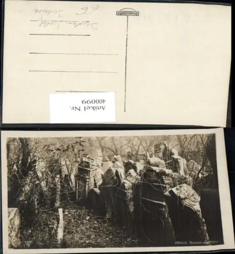 400099,Foto Ak Praha Prag Zidovsky Hrbitov Juden Judaica Grab Grabsteine Friedhof Tod