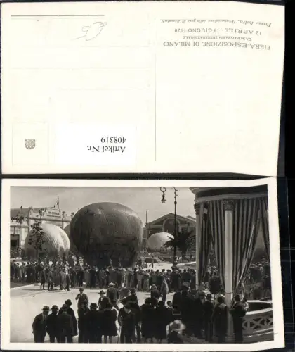 408319,Fiera-Esposizione di Milano Mailand Piazza Italia 1928 Campionaria Internazionale Ausstellung
