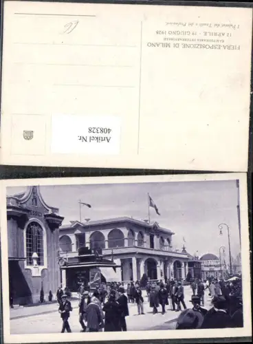 408328,Fiera-Esposizione di Milano Mailand I Palazzi d Tessili e d Profumieri 1928 Campionaria Internazionale