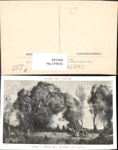 408344,Künstler Ak Corot Danse des nymphes Tanzen Frauen Tracht Wiese Landschaft