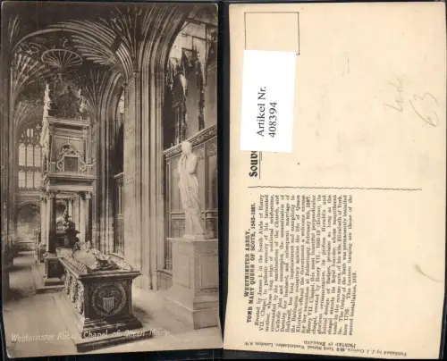408394,Tod Westminster Abbey Chapel of Queen Mary Gruft Sarg Sarkophag