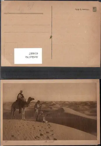 414687,Au desert Algier Arabische Volkstypen Afrika Wüste Kamel Kamelreiter