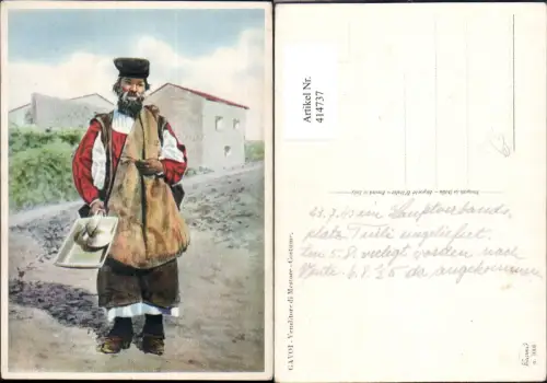414737,Künstler Ak Gavoi Venitore di Mestore Costume Alter Mann Italien Volkstypen Europa