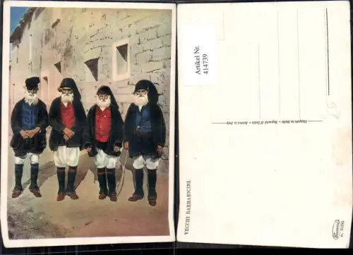 414739,Vecchi Barbaricini Alte Männer Italien Volkstypen Europa