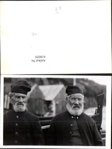 418020,Foto 2 Alte Männer Fischer Volkstypen Europa