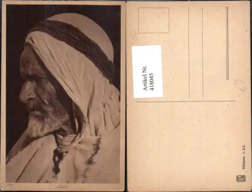 418045,Arabe Alter Mann Bart Arabische Volkstypen Afrika