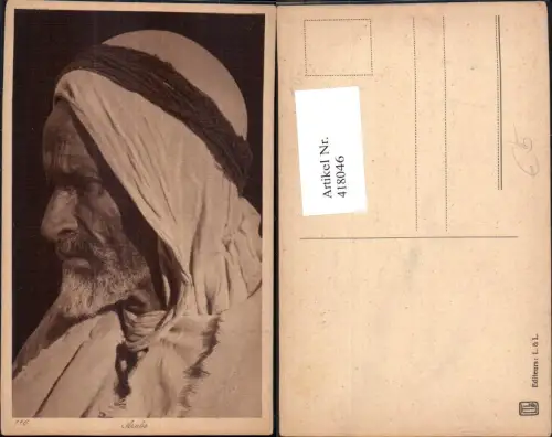 418046,Arabe Alter Mann Bart Arabische Volkstypen Afrika