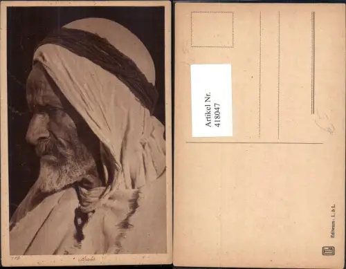 418047,Arabe Alter Mann Bart Arabische Volkstypen Afrika