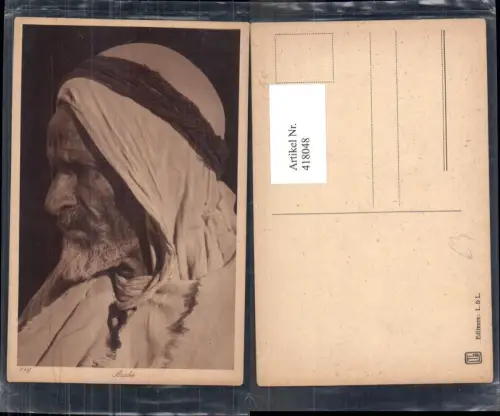 418048,Arabe Alter Mann Bart Arabische Volkstypen Afrika