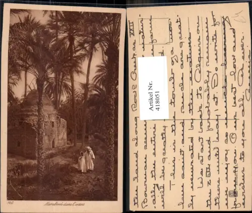 418051,Marabout dans l oasis Marokko Volkstypen Afrika