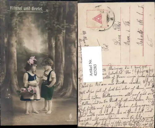 425283,Hänsel u. Gretel Kinder i. Wald Märchen